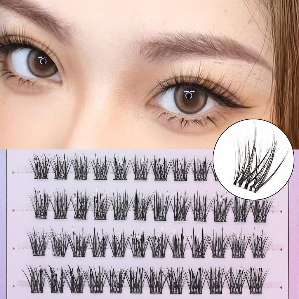 6 Rows Series Glue Free Lashes No-Adhesive Eyelash Set for Full Reusable Defined Lashes Long Lasting Reusable & Easy to Wear.
