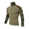 Men's Outdoor Tactical Hiking T-Shirts,Military Army Camouflage Long Sleeve Hunting Climbing Shirt,Male Breathable Sport Clothes