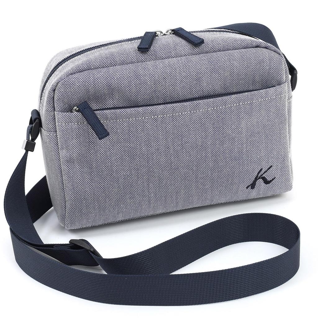 Kitamura Chambray Fabric Crossbody Shoulder Bag R-0754 Dark Blue (Navy) 10101