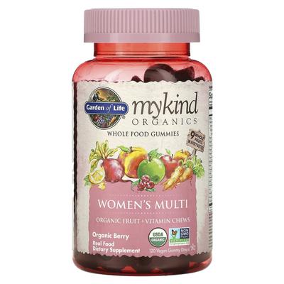 MyKind Organics, женский комплекс, органические ягоды, жевательные конфеты на растительной основе, 120 шт.