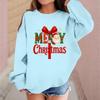 Children's Fashionable Casual Long-sleeved Loose Christmas Print Pullover Sweatshirt
