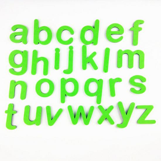 Магнитные наклейки с буквами алфавита и цифрами для раннего образования: 26 цветных заглавных букв для досок и холодильников