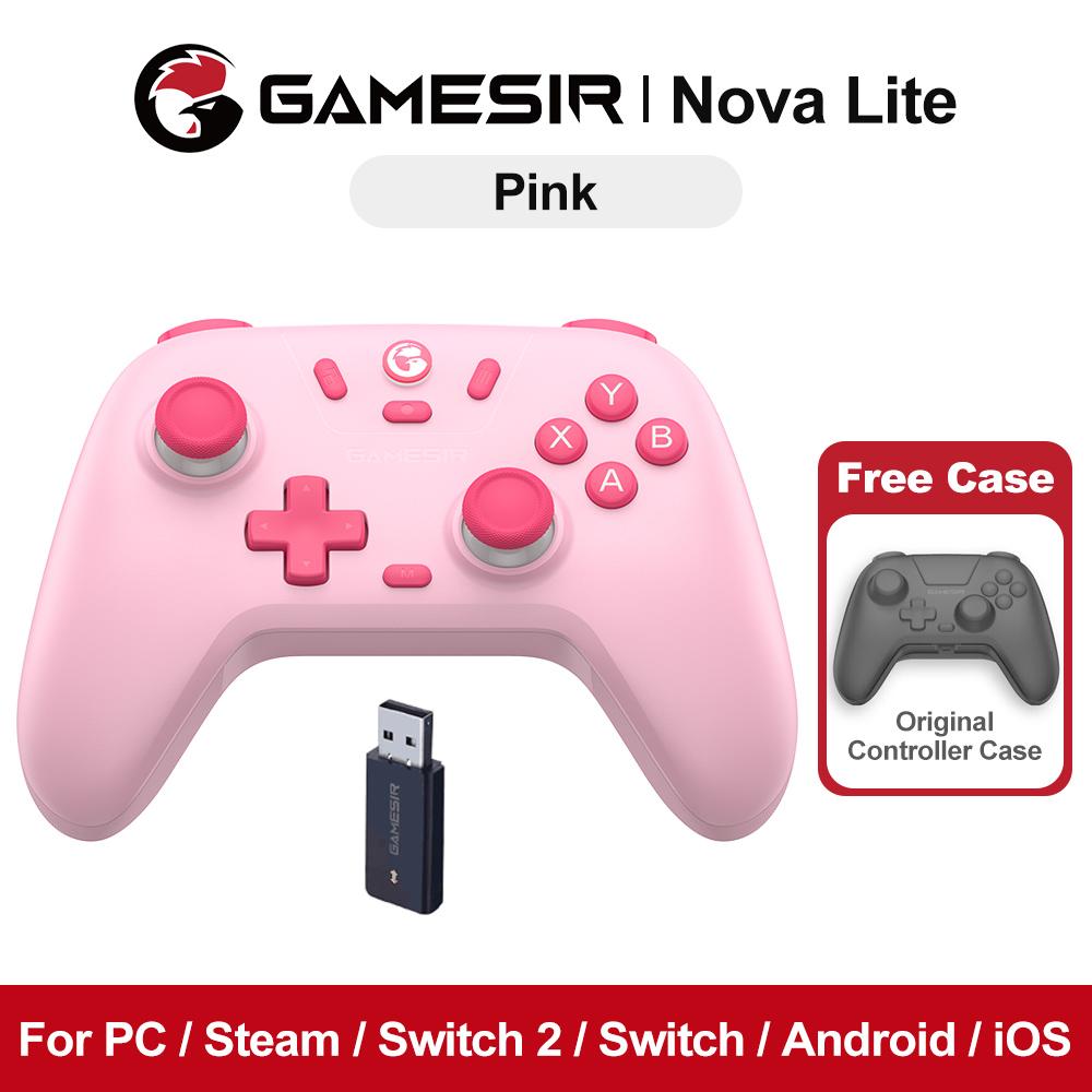 GameSir Nova Lite Gamepad for Nintendo Switch 2/1 PC iOS Android Steam Game Controller Tri-modes Connectivity Hall Effect Sticks
