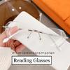 Retro Rimless Reading Glasses For Women Ladies Luxury Design Fashion Presbyopia Eyewear Vintage New Diamond Far Sight Eyeglasses