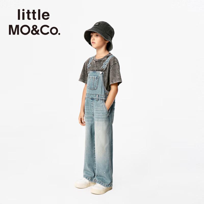 Маленькая MO&Co. Детские джинсовые комбинезоны