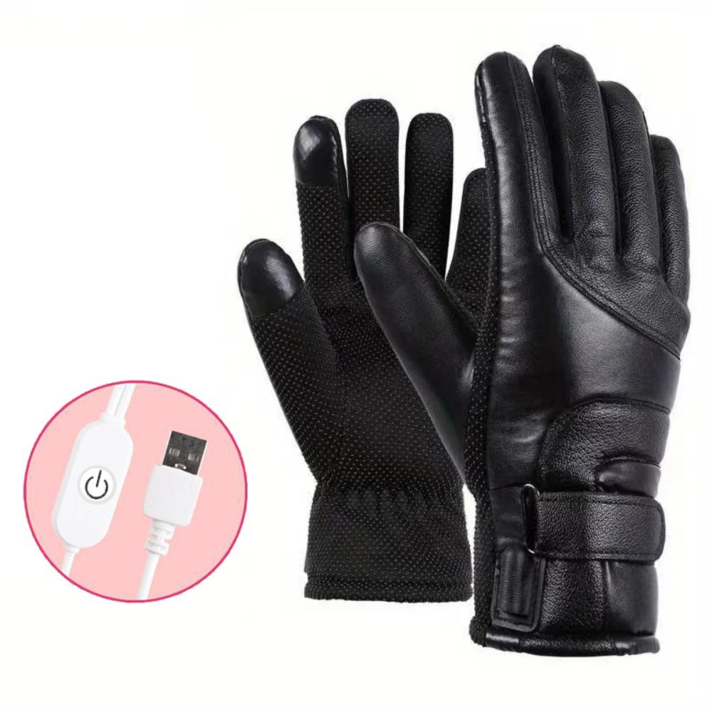 Full Finger Heating Thermal Mitten  Electric Heated Gloves  Outdoor Activities