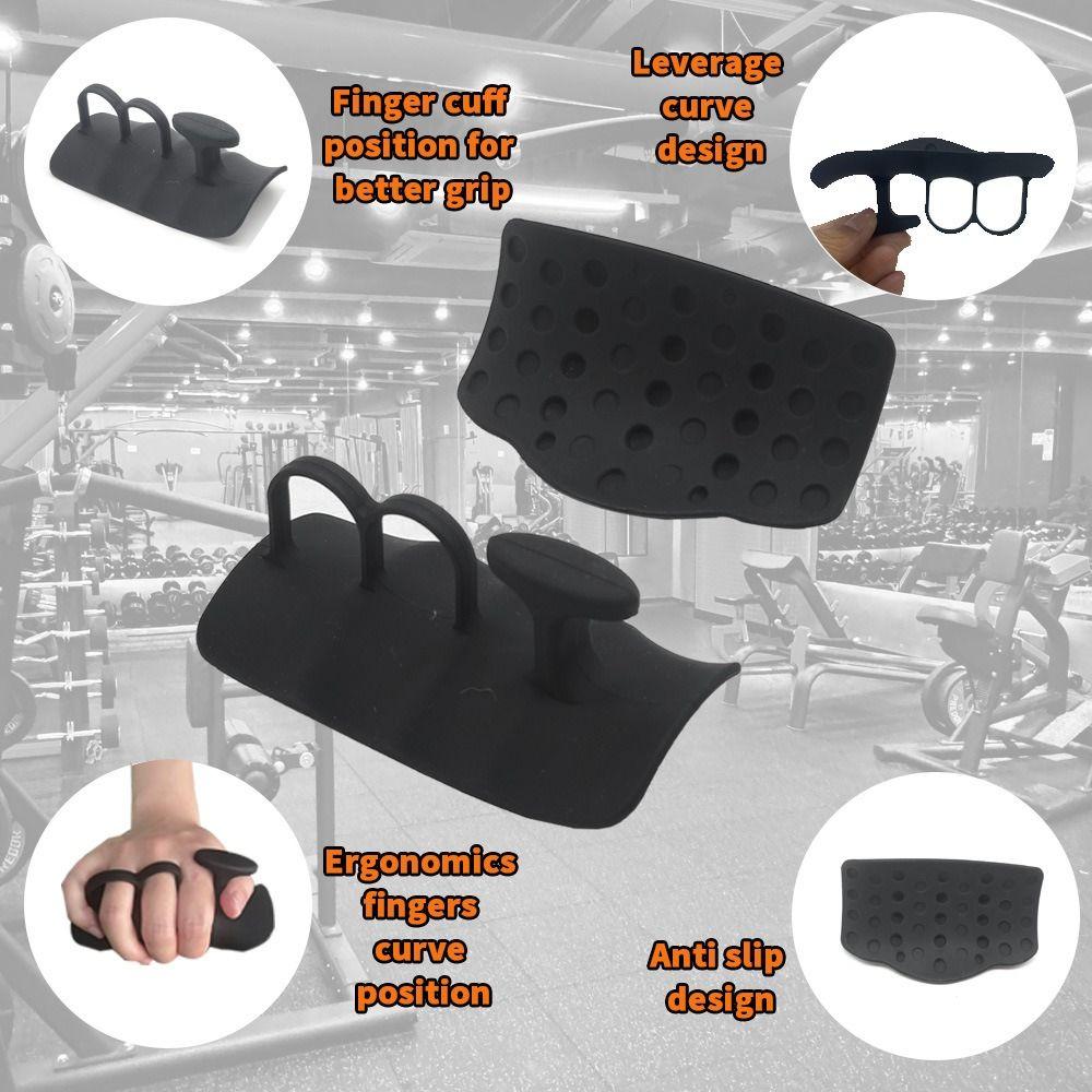 1 Pair Silicone Gymnastics Grip Finger Exerciser Finger Trainer Weight Lifting Grips  Bodybuilding
