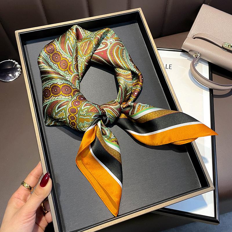 100% натуральный шелковый квадратный шарф женский бандана платок шарфы шали квадратный ворот фуляр накидки cachecol femme schals bufanda