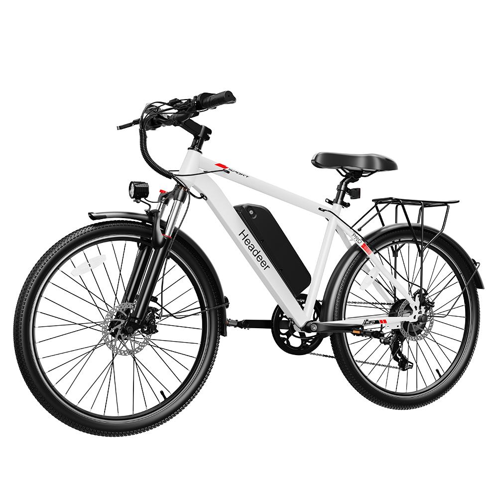HEADEER BK1350 26" Электровелосипед, 500 Вт Мотор, 48 В 15 Ач Литиевая Батарея, 7 Скоростей, 35 км/ч, 80 км Запас Хода, Городской Электровелосипед для Взрослых, Управление через Приложение