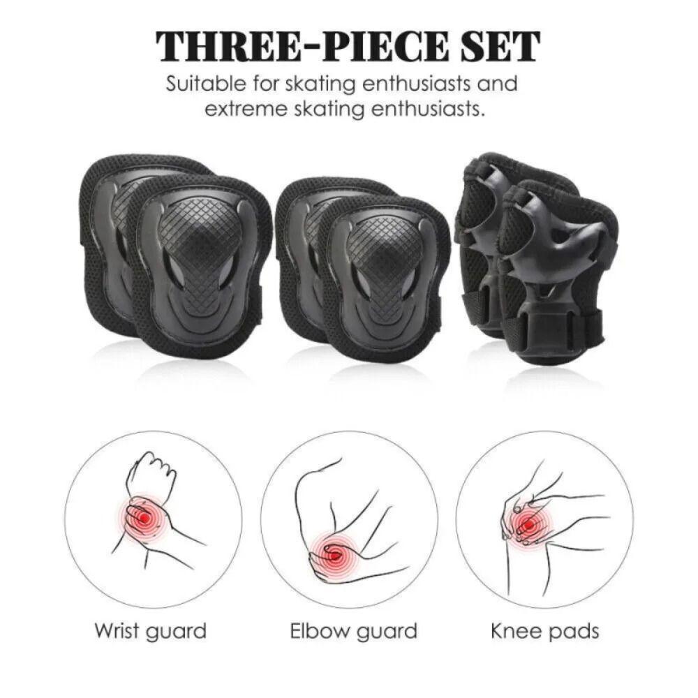 6Pcs/Set Safety Skateboard Protection Gear Thicken Bicycle Protect Accessories  Outdoor Sports