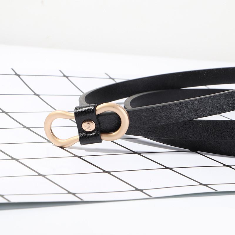 Belt Ladies Pu Leather Suit Shirt Versatile Fashion Retro Summer Waist Cinching