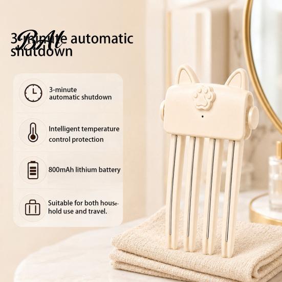 Heated Root Fluffer Hair Volume Clip for Fine Flat Hair, Electric Lifter Comb Heat Styling with 2 Settings, Volumizing Puffy Natural Lift