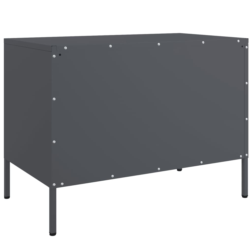 TV Cabinets 2 pcs Anthracite 68 x 39 x 50.5 cm Steel