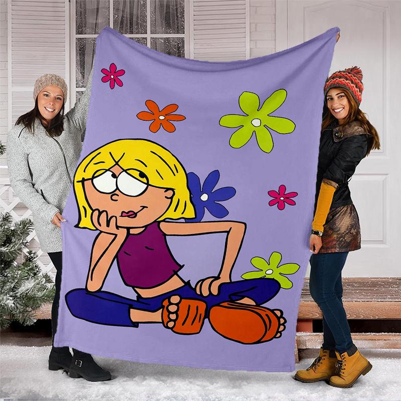 Lizzie McGuire Theme Printed Blanket - Perfect for Couch, Bed, Travel & Outdoor Use | Machine Washable, Cozy & Durable.