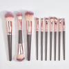 Hot-Selling Champagne Color Makeup Brush Set with Bag 10pcs 20pcs Beauty Tools Foundation Brush Eyeshadow Brush Loose Powder Gold
