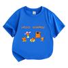 100% Хлопок Kid-e-cats Детская Футболка Мультяшный Принт Детские Футболки Милые Повседневные Топы Мягкие С Круглым Вырезом Для Малышей С Коротким Рукавом Летняя Одежда