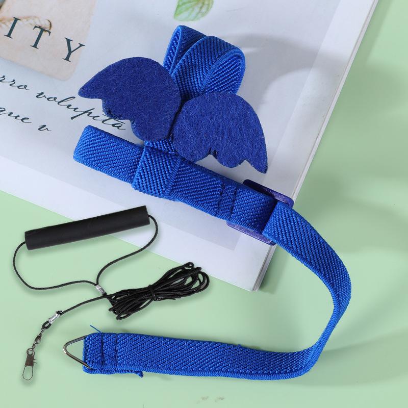 Random Adjustable Parrot Bird Harness Leash Set Anti-Bite Training Harness Parrots Outdoor Flying Rope