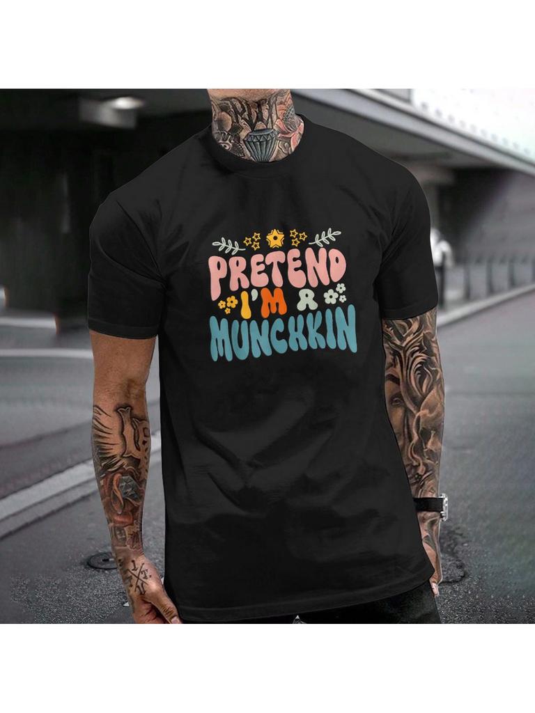 Футболка «Я — житель страны Оз» для мужчин, вдохновленная «Волшебником страны Оз», подходит для трусливого льва, можно стирать в машине, с круглым вырезом, с короткими рукавами