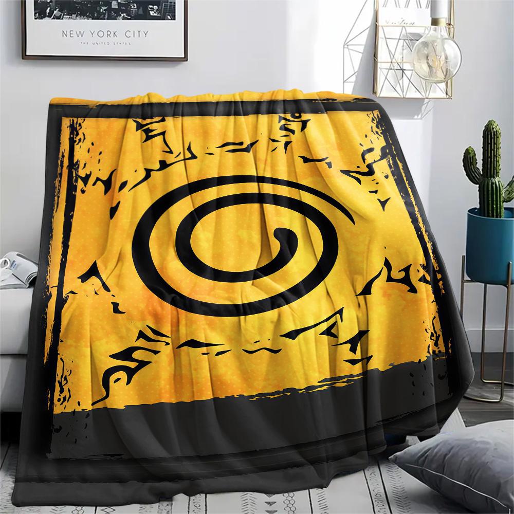 1PC Naruto Patterned Flannel Blanket Suitable For All Seasons For Home Decor Warmth And Comfort Gifts Holiday Present