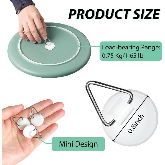 54 PCS Plate Hangers for The Wall, 0.8 Inch Mini Adhesive Vertical Plate Holders, Invisible Plate Hanger, Wall Hanging Hooks for Decorative Plates