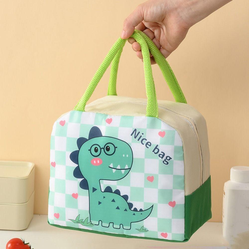 Aluminum Foil Thermal Meal Tote Bag Thickened Portable Lunch Box Cute Insulated Lunch Bag School