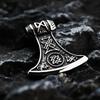 Nordic Retro Viking Axe Stainless Steel Pendant