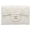 Used CHANEL Classic Small Flap Matelasse Caviar Skin Tri-fold Wallet AP0230 /083640