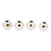 4Pcs Top Hat Knobs Electric Guitar Volume Tone Control Metal for Potentiometer Bass
