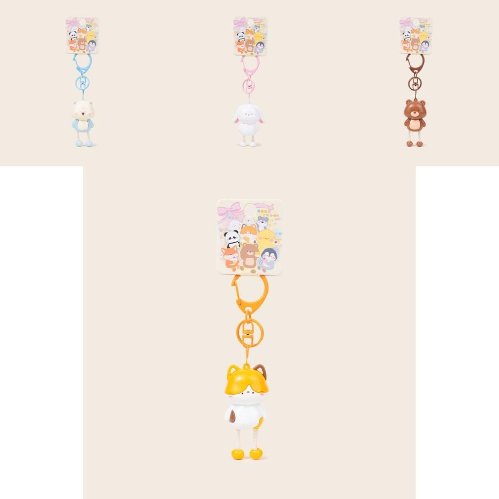 Брелок Животное Кошка Лягушка Панда Собака Медведь Животное для Милого Подарка и Декора