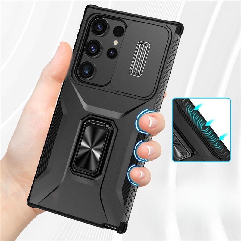 Подходит для Samsung S25ultra Автомобильный магнитный чехол для мобильного телефона с выдвижным окном A55 Защитный чехол с кронштейном Harvester