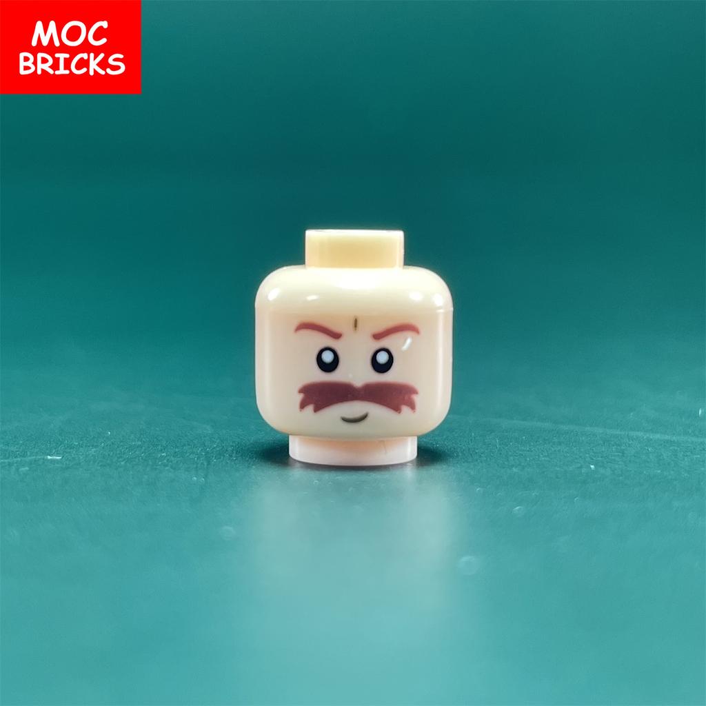 10 шт. Детали MOC Лица Мальчиков и Девочек Фигурка Голова Выражение Лица Образовательные Строительные Блоки Игрушки для детей подарок