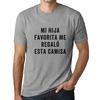 ULTRABASIC - Hombre Camiseta Grafico Tee Shirt Mi Hija Favorita Me Regalo Esta Camisa