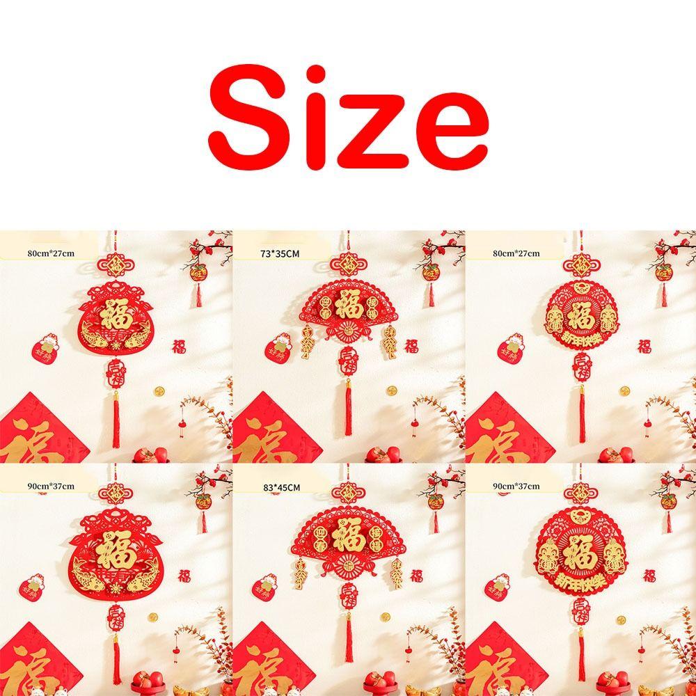 With Tassels Chinese New Year Decoration Flocking Spring Festival Tassel Pendant Chinese New Year