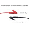 Flexible PVC Insulated Crocodile Clip Connector Banana Plug to Alligator Clip Test Lead with Banana Plug for Multimeter