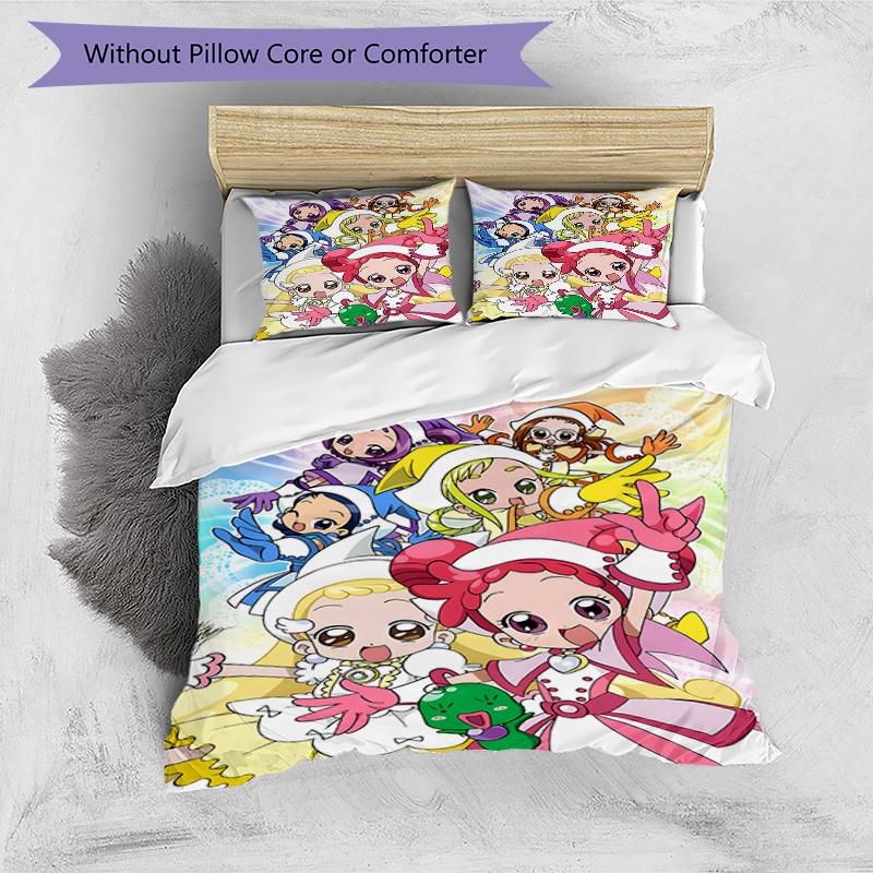 3pcs DoReMi1 Design Cover Set - HD Printed Bedding with 1 Cover and 2 Pillowcases - Perfect for Home and Dorm Decor