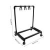 and stable stand made of metal and EVA with wheels for home use Space-saving, mobile, multi-guitar (FL-13W)