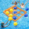 Надувной бассейн Крестики-нолики Игра Водонепроницаемая плавающая доска с мячами Семейная уличная водная игрушка для детей и взрослых