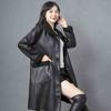 Medium and Long Teddy Fleece Trench Coat Women's New Leather Jacket Women's Fashion Casual Large Size