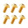 6pcs Titanium Bike Disc Brake Rotor Bolts Disc Brake Rotor Fixing Bolts  Cycling Accessories