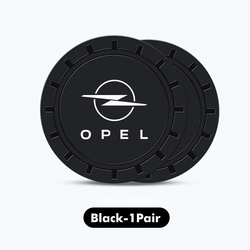 2pcs Car Cup Pad Silicone Water Coaster Drink Cup Non-slip Mat For Opel Insignia Astra G J F K Vectra C H Corsa C B D Omega