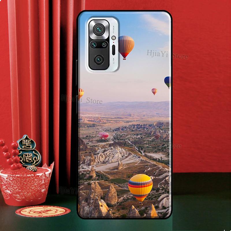 Hot Air Balloon Travel Mountain Case For Xiaomi Redmi Note 12 Pro 11 9 8 10 Pro 9S 10S 11S 12S Redmi 12C 9C 10A 10C Cover