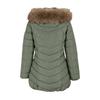 Women's Fashion Solid-Color Mid-Length Cotton Coat / Down-Filled Cotton Jacket / Thickened Slim-Fit Cotton Outerwear