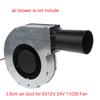 Universal 38mm Diameter Air Ducting Tubes for 12V 24V 5V 11028 Cooking Air Blower Cooling Fan 110x110x28mm BBQ Fan