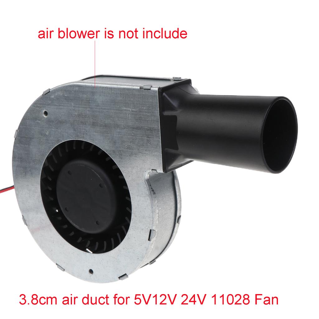 Universal 38mm Diameter Air Ducting Tubes for 12V 24V 5V 11028 Cooking Air Blower Cooling Fan 110x110x28mm BBQ Fan