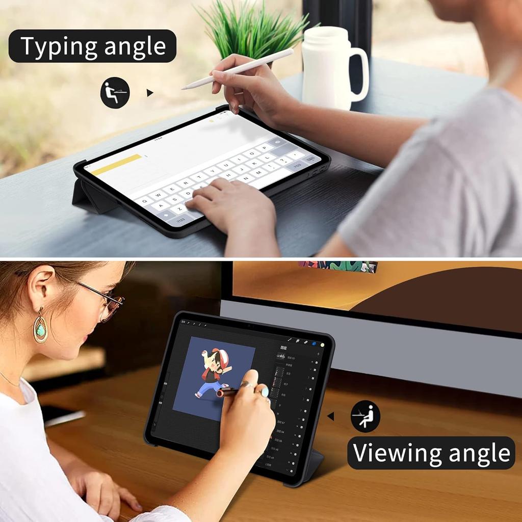 Тройная раскладная обложка-книжка для Samsung Galaxy Tab A9 8.7'' SM-X110 SM-X115 с магнитной подставкой, защитный чехол из ПУ-кожи