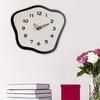 Настенные часы с деревянным орнаментом, легко читаемое украшение, подвесное искусство для кухни DEN