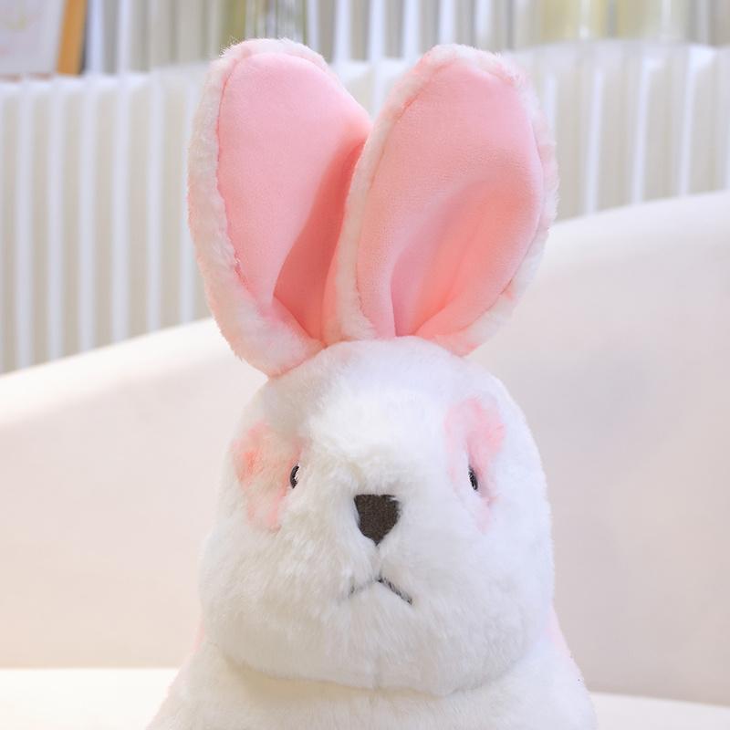 Soft Realistic Rabbit Animal Plush Stuffed Toy Doll Home Decoration Decor Cute Baby Child Companion Enlightenment Gift