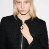 Gucci ring Icon series narrow version European and American style glossy white 18K gold women's Black 11