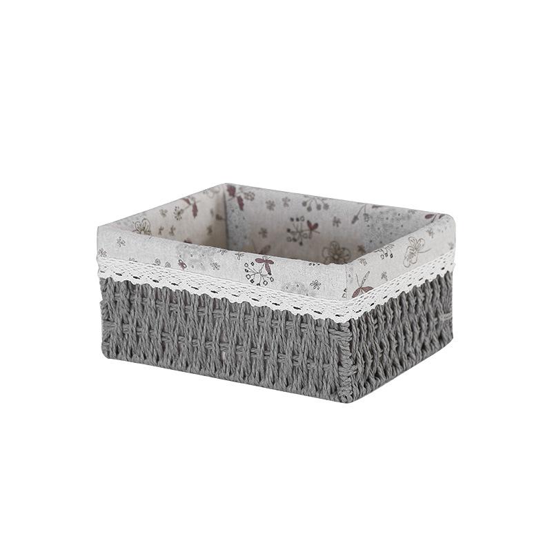 Плетеная корзина для хранения с тканевой подкладкой Подарочная корзина для сезонных поздравлений SML