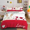 3D Printed Couple Bedding Set I Love You Crown Duvet Cover Double Twin Full Queen King Adult Kids Bedclothes Quilt Cover 2/3pcs